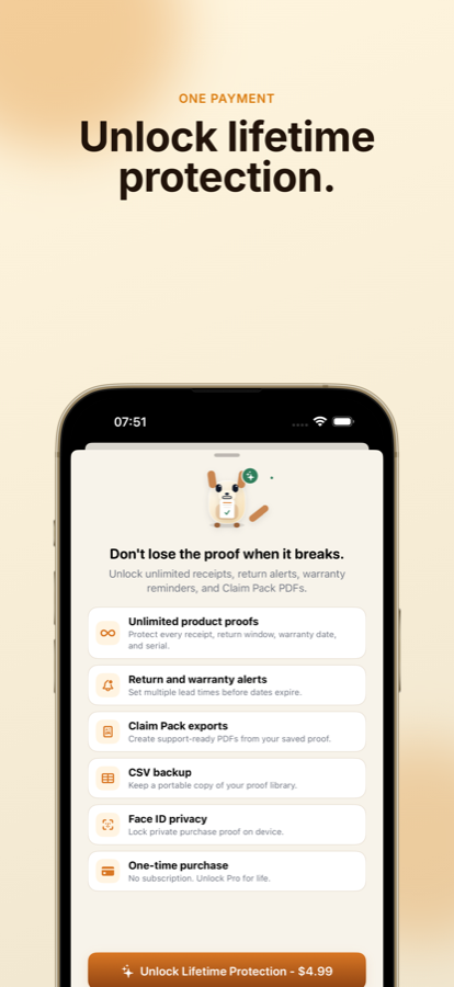 Proofaroo Pro protection screen.